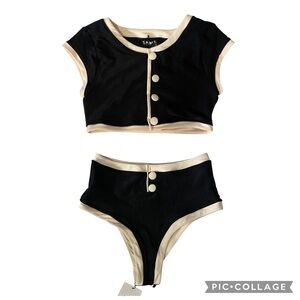Same The Grace Top and The Grace High Rise Bikini 2-Piece Set — Size Small NWT